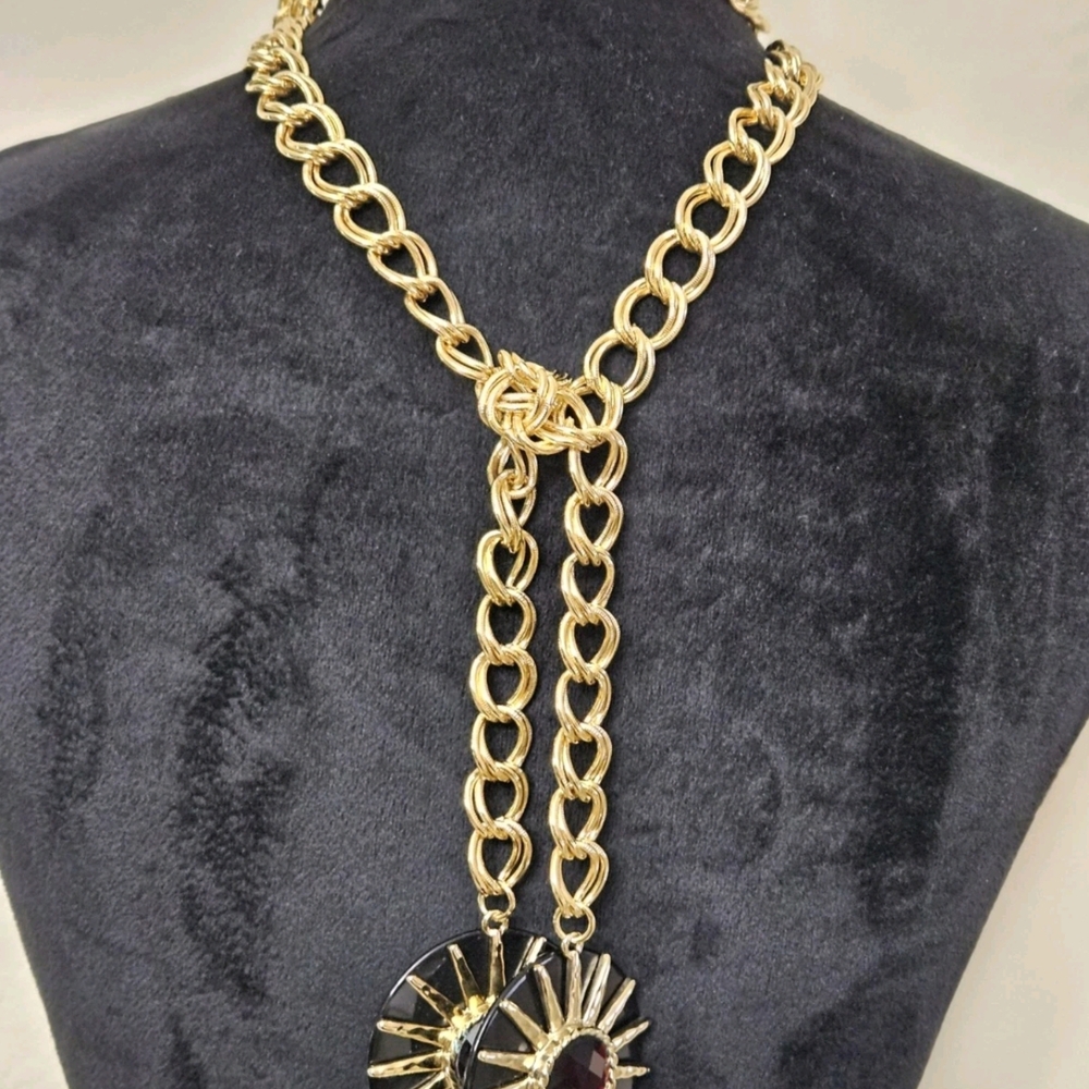 Vintage Lariat Style Beautiful Versatile Gold Chain Belt - Picture 17 of 17